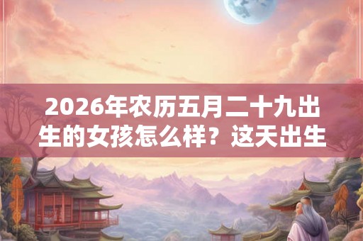 2026年农历五月二十九出生的女孩怎么样？这天出生好吗？
