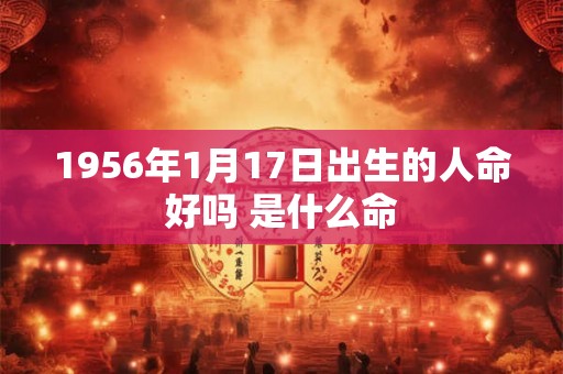 1956年1月17日出生的人命好吗 是什么命