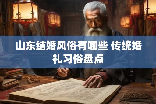 山东结婚风俗有哪些 传统婚礼习俗盘点