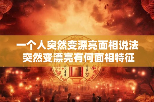 一个人突然变漂亮面相说法 突然变漂亮有何面相特征