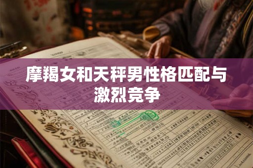 摩羯女和天秤男性格匹配与激烈竞争