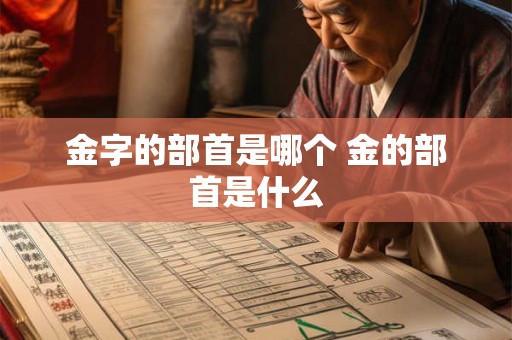 金字的部首是哪个 金的部首是什么