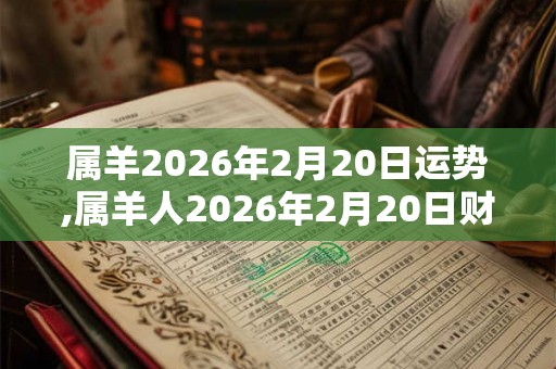 属羊2026年2月20日运势,属羊人2026年2月20日财运,生肖羊2026年2月20日运势 属羊2026年2月20日运势,属羊人2026年2月20日财运,生肖羊2026年2月20日运势