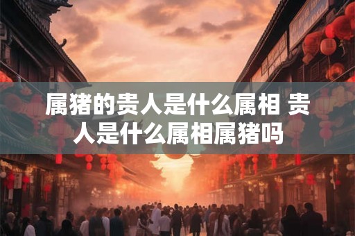 属猪的贵人是什么属相 贵人是什么属相属猪吗