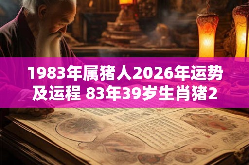1983年属猪人2026年运势及运程 83年39岁生肖猪2026年运势 1983年属猪人2026年运势及运程 83年39岁生肖猪2026年运势