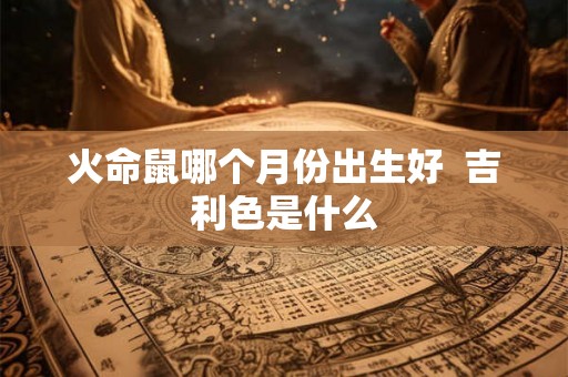 火命鼠哪个月份出生好 吉利色是什么 火命鼠哪个月份出生好 吉利色是什么
