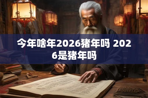 今年啥年2026猪年吗 2026是猪年吗