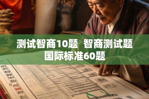 测试智商10题 智商测试题国际标准60题 测试智商10题 智商测试题国际标准60题
