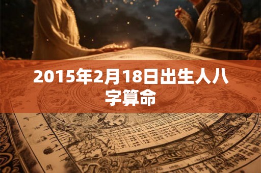 2015年2月18日出生人八字算命