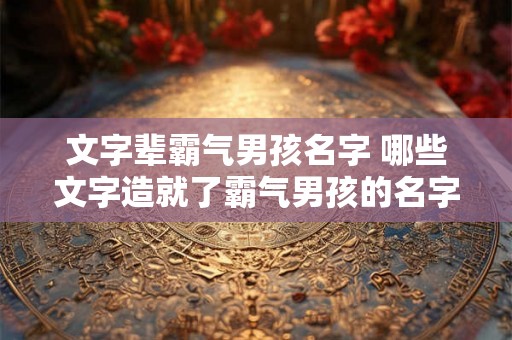 文字辈霸气男孩名字 哪些文字造就了霸气男孩的名字