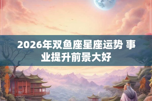 2026年双鱼座星座运势 事业提升前景大好 2026年双鱼座星座运势 事业提升前景大好