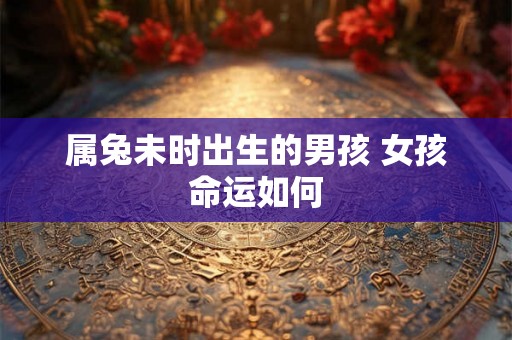 属兔未时出生的男孩 女孩命运如何