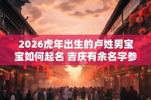 2026虎年出生的卢姓男宝宝如何起名 吉庆有余名字参考