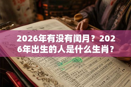 2026年有没有闰月？2026年出生的人是什么生肖？