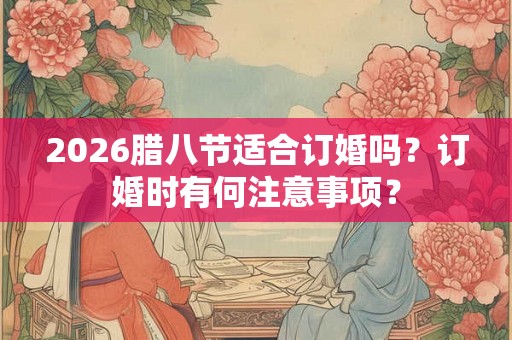2026腊八节适合订婚吗?订婚时有何注意事项? 2026腊八节适合订婚吗?订婚时有何注意事项?