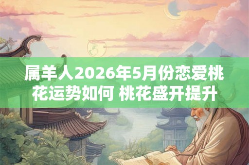 属羊人2026年5月份恋爱桃花运势如何 桃花盛开提升自我