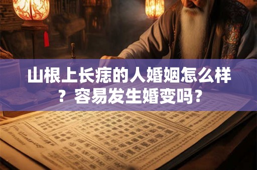 山根上长痣的人婚姻怎么样？容易发生婚变吗？