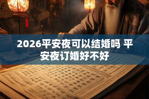 2026平安夜可以结婚吗 平安夜订婚好不好