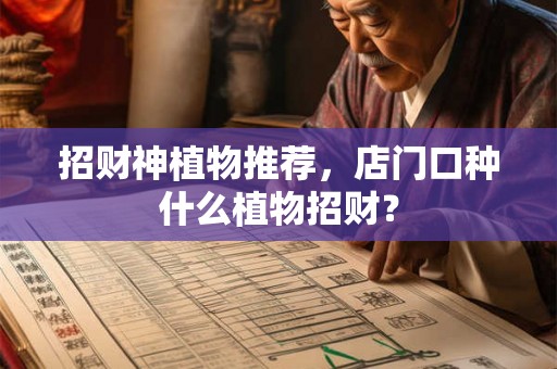 招财神植物推荐，店门口种什么植物招财？