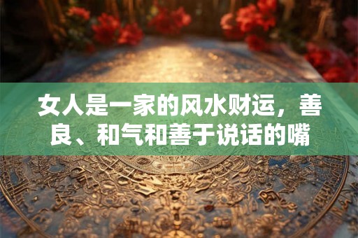 女人是一家的风水财运,善良、和气和善于说话的嘴 女人是一家的风水财运,善良、和气和善于说话的嘴