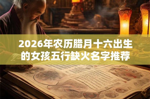 2026年农历腊月十六出生的女孩五行缺火名字推荐 2026年农历腊月十六出生的女孩五行缺火名字推荐