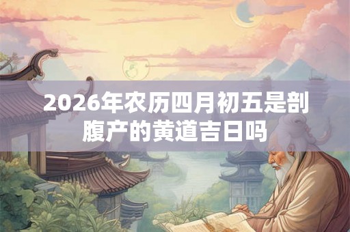 2026年农历四月初五是剖腹产的黄道吉日吗 2026年农历四月初五是剖腹产的黄道吉日吗