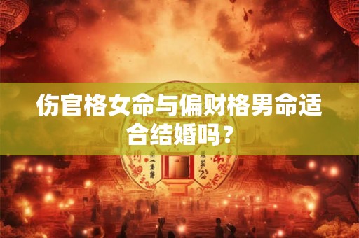 伤官格女命与偏财格男命适合结婚吗？