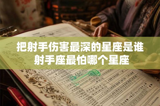 把射手伤害最深的星座是谁 射手座最怕哪个星座