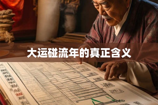 大运碰流年的真正含义