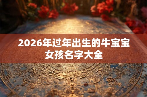 2026年过年出生的牛宝宝女孩名字大全 2026年过年出生的牛宝宝女孩名字大全