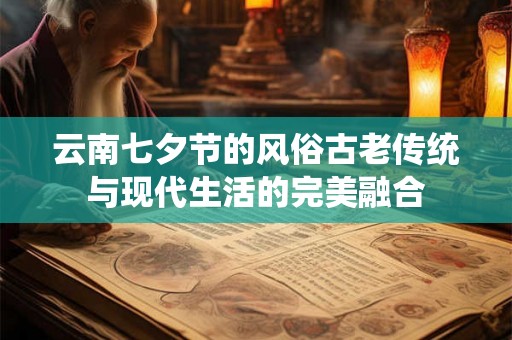 云南七夕节的风俗古老传统与现代生活的完美融合