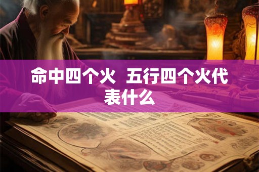 命中四个火  五行四个火代表什么