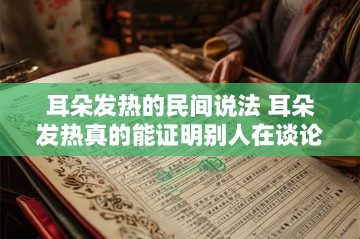 耳朵发热的民间说法 耳朵发热真的能证明别人在谈论自己吗