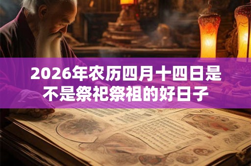 2026年农历四月十四日是不是祭祀祭祖的好日子