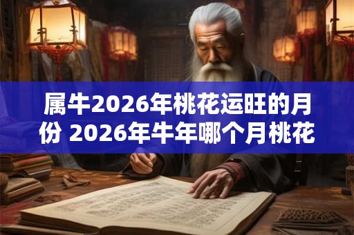 属牛2026年桃花运旺的月份 2026年牛年哪个月桃花运旺