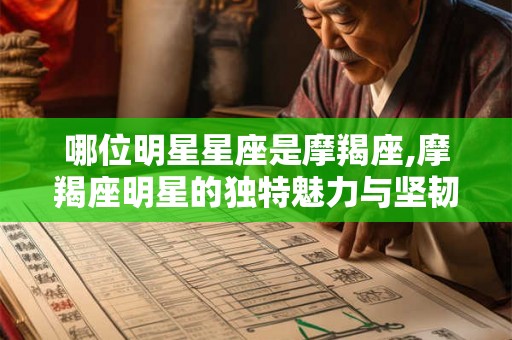 哪位明星星座是摩羯座,摩羯座明星的独特魅力与坚韧个性