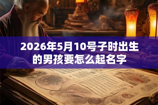 2026年5月10号子时出生的男孩要怎么起名字