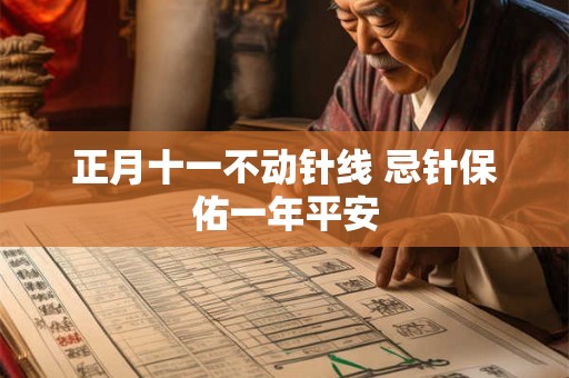 正月十一不动针线 忌针保佑一年平安