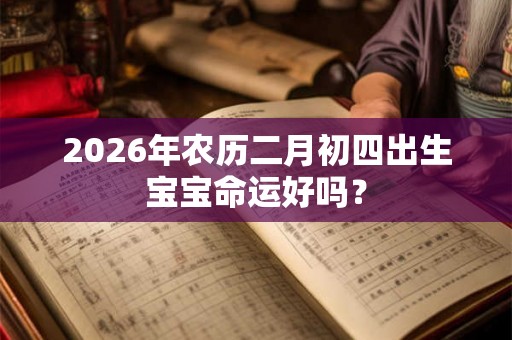2026年农历二月初四出生宝宝命运好吗? 2026年农历二月初四出生宝宝命运好吗?