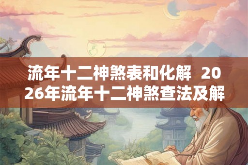 流年十二神煞表和化解  2026年流年十二神煞查法及解释