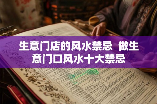 生意门店的风水禁忌 做生意门口风水十大禁忌 生意门店的风水禁忌 做生意门口风水十大禁忌