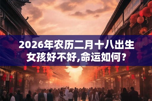 2026年农历二月十八出生女孩好不好,命运如何？
