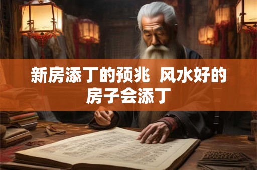 新房添丁的预兆  风水好的房子会添丁