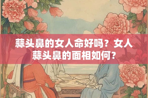 蒜头鼻的女人命好吗？女人蒜头鼻的面相如何？