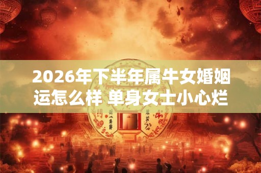 2026年下半年属牛女婚姻运怎么样 单身女士小心烂桃花