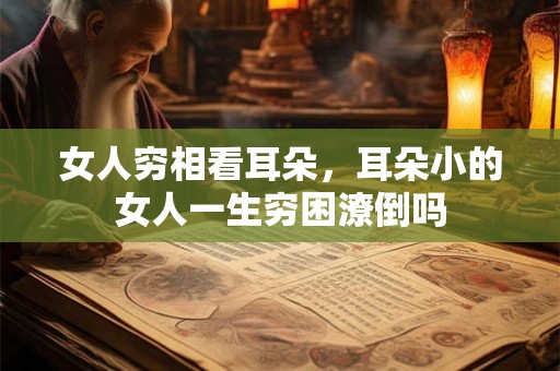 女人穷相看耳朵，耳朵小的女人一生穷困潦倒吗