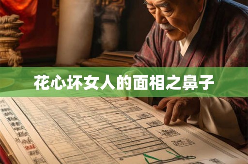 花心坏女人的面相之鼻子