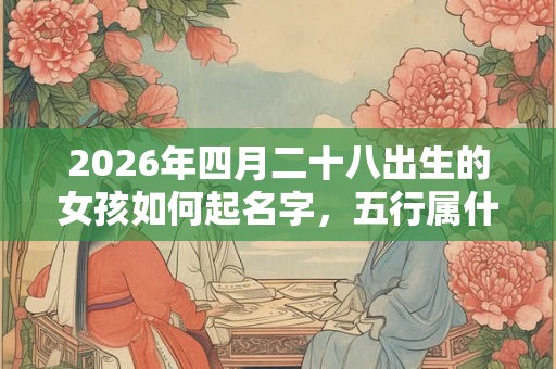 2026年四月二十八出生的女孩如何起名字，五行属什么