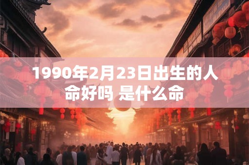 1990年2月23日出生的人命好吗 是什么命