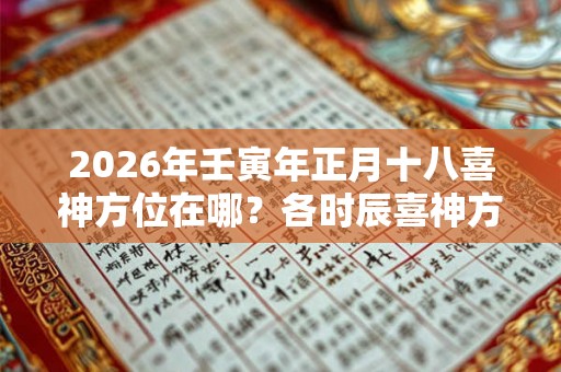 2026年壬寅年正月十八喜神方位在哪？各时辰喜神方位解析